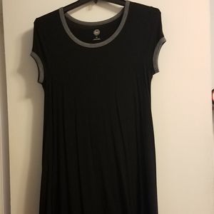 SO Black & Grey Tshirt Dress
